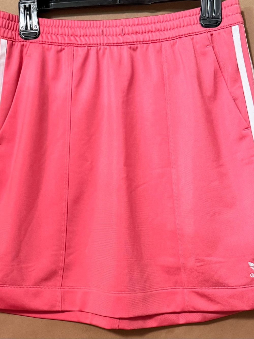 Adidas Originals Primeblue 3-Stripes Pink Track Skirt Womens Medium Trefoil